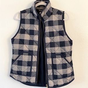 J. Crew Blue Checkered Vest